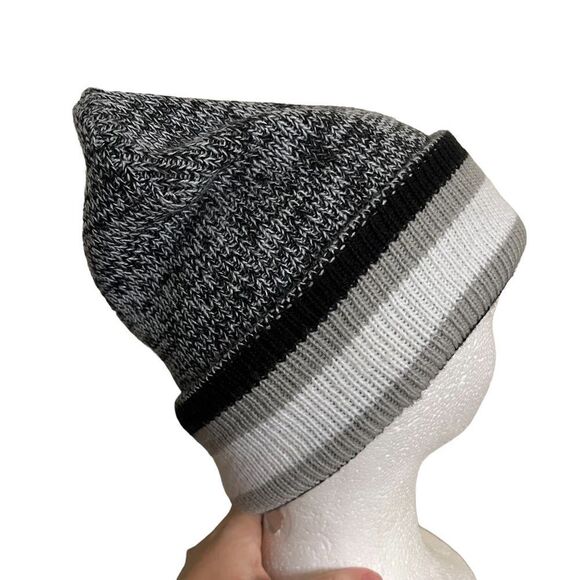 PINK gray and black beanie EUC - Picture 3 of 11
